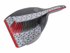 Zmiotka z szufelką Deco grey flower SIMPLE SOLUTIONS