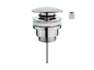 Zdjęcie: Korek 2 w 1 klik-klak/otwarty do umywalki z przelewem i bez przelewu, chrom INSTADRAIN