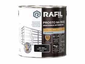 Gruntoemalia prosto na rdzę połysk RAL9005 2,5L RAFIL