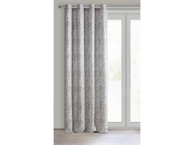 Zdjęcie: Zasłona gotowa Almina 140x250 cm stalowy EUROFIRANY