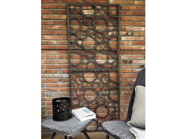 Zdjęcie: Ścianka metalowa Deco Panel Bubbles 0,6x1,5 m, szary NORTENE