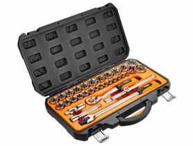 Klucze nasadowe 1/2", zestaw 33 sztuki NEO
