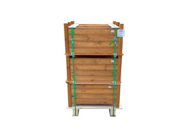 Zdjęcie: Donica Trento prostokątna 80x40x40 cm złoty dąb SOBEX
