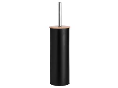 Zdjęcie: Szczotka do wc w metalowej osłonie z pokrywką bambusową9,5x26,5x38 cm ALTOMDESIGN