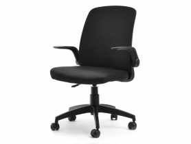 Krzesło młodzieżowe Flip Black tkanina czarna rama czarna TS INTERIOR