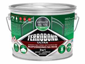 Farba antykorozyjna Ferrobond Ultra półmat antracyt 2,5 L JURGA