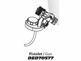 Pistolet natryskowy do DED7057 DEDRA
