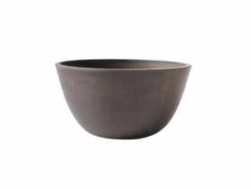 Doniczka misa 25,5x25,5x12,7 cm ekologiczna brązowa TIN TOURS