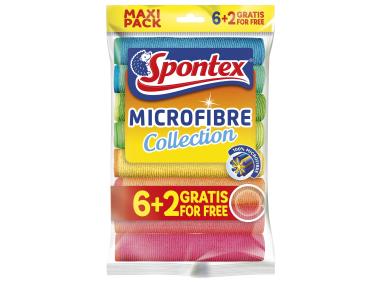 Zdjęcie: Zestaw ściereczek z mikrofibry Microfibre 6+2 gratis SPONTEX