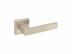 Klamka Cubus QD kwadratowy szyld, nikiel, chrom AMBITION