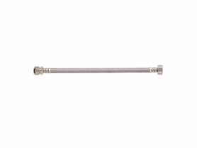 Wężyk w oplocie ze stali nierdzewnej GW 1/2"xGZ 3/8" lub zaciskiem na rurkę sztywną 10 mm INVENA