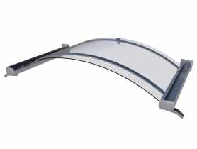 Zadaszenie Rondo BV/B 200x90x30 cm antracyt GUTTA