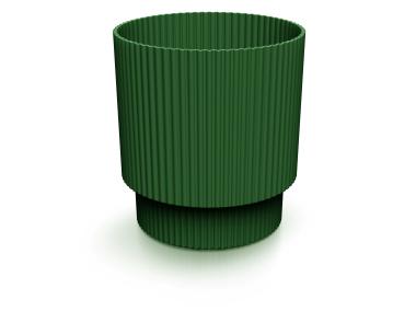 Zdjęcie: Doniczka Milly Round zielona pinia, wysokość 13,8 cm PROSPERPLAST
