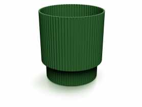 Doniczka Milly Round zielona pinia, wysokość 13,8 cm PROSPERPLAST