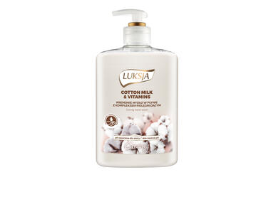 Zdjęcie: Mydło w płynie bawełna 500 ml LUKSJA CREAMY