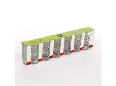 Zdjęcie: Komplet 6 kieliszków wódka Humor buźki 25 ml GLASMARK