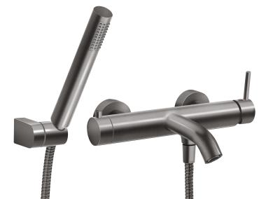 Zdjęcie: Zestaw Ciriculus Gun metal natryskowy z baterią wannową FERRO