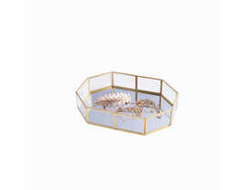 Taca z lustrem Golden Honey 20x14 cm ALTOMDESIGN