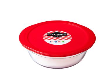 Zdjęcie: Naczynie żaroodporne okrągłe 20 cm z platikową pokrywą ARCUISINE