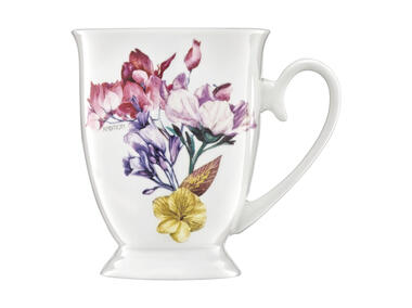 Zdjęcie: Kubek porcelanowy na stópce kwiatek Garden 300 ml AMBITION