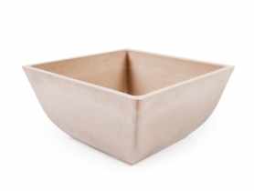 Doniczka misa 26x26x12,7 cm ekologiczna beżowa TIN TOURS