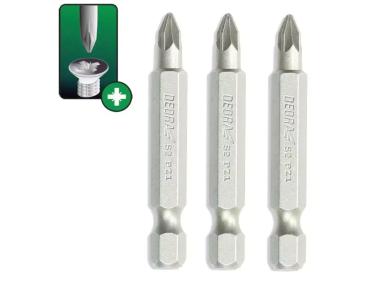 Zdjęcie: Końcówki wkrętakowe Pozidriv PZ2x50 mm 3 szt. blister DEDRA