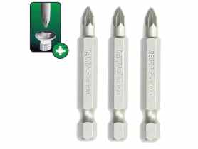 Końcówki wkrętakowe Pozidriv PZ2x50 mm 3 szt. blister DEDRA