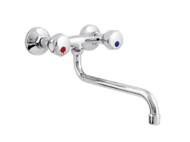 Zdjęcie: Bateria  zlewozmywakowa Standard ścienna, z wylewką S3/4, 250 mm HYDROLAND