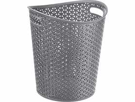 Kosz na papier Rattan My Style srebrny CURVER