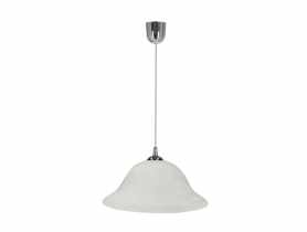 Lampa wisząca Vera chromowy 1x60 W E27 klosz alabastrowy CANDELLUX