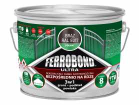 Farba antykorozyjna Ferrobond Ultra półmat brąz 2,5L JURGA