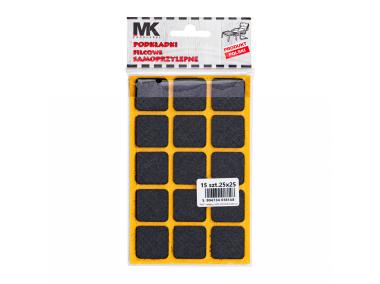 Zdjęcie: Podkładki filcowe czarne 25x25 mm MK