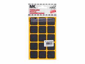 Podkładki filcowe czarne 25x25 mm MK