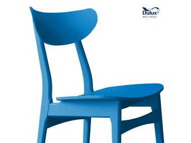 Zdjęcie: Farba do drewna, metalu i PCV Rapidry 0,4 L niebieski DULUX