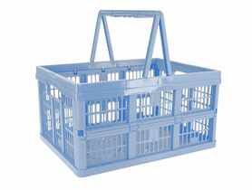 Kosz na zakupy składany Emma 18,5 L nordic blue KEEEPER
