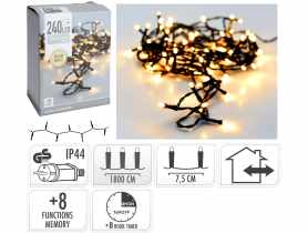 Łańcuch świetlny 18 m 240 led ciepły biały KOOPMAN