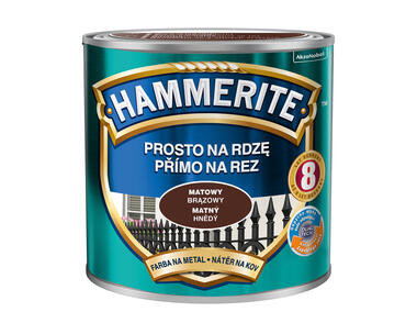 Zdjęcie: Farba do metalu 0,25 L brązowy mat HAMMERITE