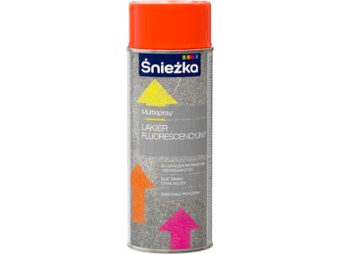 Zdjęcie: Multispray fluorescencyjny pomarańczowy 400ml ŚNIEŻKA