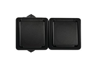 Zdjęcie: Gniazdo zasilające francuskie x2 Tekno 05-1254-141 MOWION