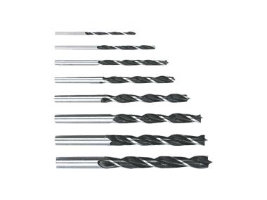 Zdjęcie: Wiertła do drewna spiralne 3-10 mm, zestaw 8 szt. TOP TOOLS