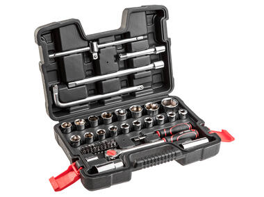 Zdjęcie: Klucze nasadowe 1/4", 1/2", zestaw 47 sztuk TOP TOOLS