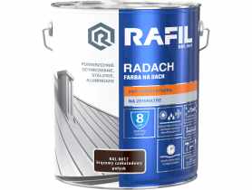 Farba na dach Radach brąz czekoladowy RAL8017 10L RAFIL