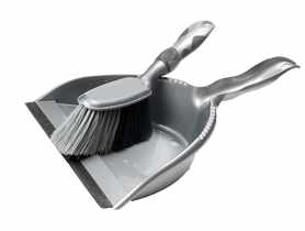 Zmiotka + szufelka z gumką Silver PUCUŚ