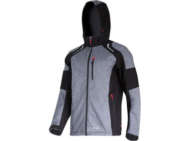 Zdjęcie: Kurtka softshell z kapt. szar.-czar.-czerw., "xl", CE, LAHTI