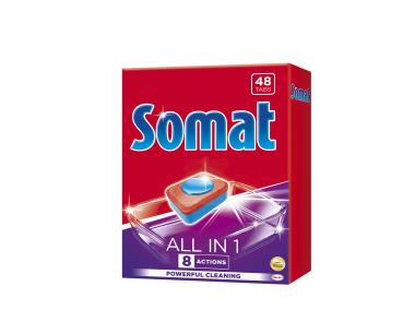 Zdjęcie: Tabletki do zmywarki All in One 48 szt. SOMAT