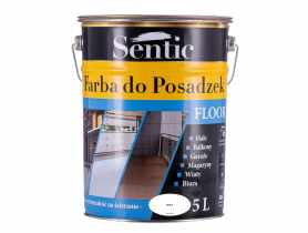 Farba do posadzek 5 L biała SENTIC