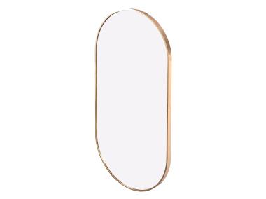 Zdjęcie: Lustro Oval 50x100 cm złota aluminiowa rama INDAVO