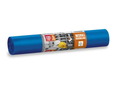 Zdjęcie: Worki budowlane 100 L -5 szt. niebieskie ANNA ZARADNA