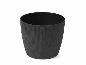 Osłonka-doniczka Magnolia recycled 300 mm jumper czarny LAMELA