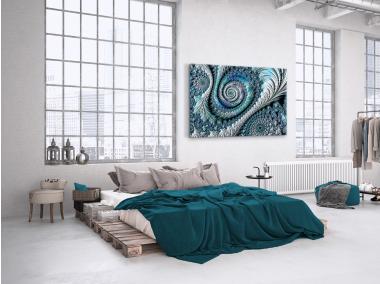 Zdjęcie: Obraz Glasspik Fractal 80x120 cm Gl210 Blue
 STYLER